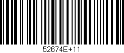 Código de barras (EAN, GTIN, SKU, ISBN): '52674E+11'