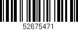 Código de barras (EAN, GTIN, SKU, ISBN): '52675471'