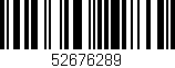 Código de barras (EAN, GTIN, SKU, ISBN): '52676289'