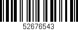 Código de barras (EAN, GTIN, SKU, ISBN): '52676543'