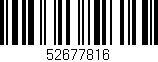 Código de barras (EAN, GTIN, SKU, ISBN): '52677816'