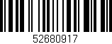 Código de barras (EAN, GTIN, SKU, ISBN): '52680917'