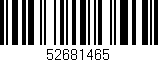 Código de barras (EAN, GTIN, SKU, ISBN): '52681465'