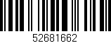 Código de barras (EAN, GTIN, SKU, ISBN): '52681662'
