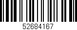 Código de barras (EAN, GTIN, SKU, ISBN): '52684167'