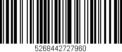 Código de barras (EAN, GTIN, SKU, ISBN): '5268442727960'