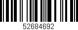 Código de barras (EAN, GTIN, SKU, ISBN): '52684692'