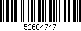 Código de barras (EAN, GTIN, SKU, ISBN): '52684747'