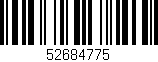 Código de barras (EAN, GTIN, SKU, ISBN): '52684775'