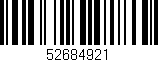 Código de barras (EAN, GTIN, SKU, ISBN): '52684921'