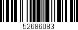 Código de barras (EAN, GTIN, SKU, ISBN): '52686083'