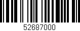 Código de barras (EAN, GTIN, SKU, ISBN): '52687000'