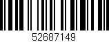 Código de barras (EAN, GTIN, SKU, ISBN): '52687149'