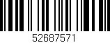 Código de barras (EAN, GTIN, SKU, ISBN): '52687571'