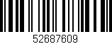 Código de barras (EAN, GTIN, SKU, ISBN): '52687609'