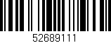 Código de barras (EAN, GTIN, SKU, ISBN): '52689111'