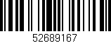 Código de barras (EAN, GTIN, SKU, ISBN): '52689167'