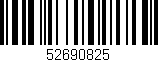Código de barras (EAN, GTIN, SKU, ISBN): '52690825'