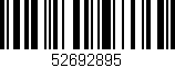 Código de barras (EAN, GTIN, SKU, ISBN): '52692895'