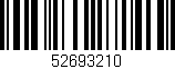 Código de barras (EAN, GTIN, SKU, ISBN): '52693210'