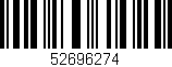Código de barras (EAN, GTIN, SKU, ISBN): '52696274'