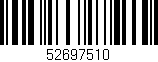 Código de barras (EAN, GTIN, SKU, ISBN): '52697510'