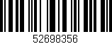 Código de barras (EAN, GTIN, SKU, ISBN): '52698356'