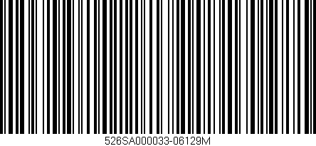 Código de barras (EAN, GTIN, SKU, ISBN): '526SA000033-06129M'