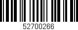Código de barras (EAN, GTIN, SKU, ISBN): '52700266'