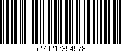 Código de barras (EAN, GTIN, SKU, ISBN): '5270217354578'