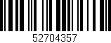 Código de barras (EAN, GTIN, SKU, ISBN): '52704357'