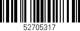 Código de barras (EAN, GTIN, SKU, ISBN): '52705317'