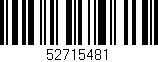 Código de barras (EAN, GTIN, SKU, ISBN): '52715481'
