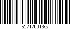 Código de barras (EAN, GTIN, SKU, ISBN): '527170016G'