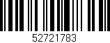 Código de barras (EAN, GTIN, SKU, ISBN): '52721783'