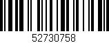 Código de barras (EAN, GTIN, SKU, ISBN): '52730758'