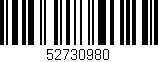 Código de barras (EAN, GTIN, SKU, ISBN): '52730980'