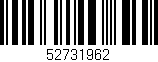 Código de barras (EAN, GTIN, SKU, ISBN): '52731962'