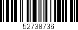 Código de barras (EAN, GTIN, SKU, ISBN): '52738736'
