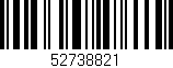 Código de barras (EAN, GTIN, SKU, ISBN): '52738821'