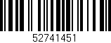 Código de barras (EAN, GTIN, SKU, ISBN): '52741451'