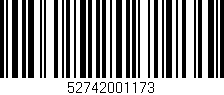 Código de barras (EAN, GTIN, SKU, ISBN): '52742001173'