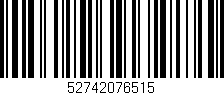 Código de barras (EAN, GTIN, SKU, ISBN): '52742076515'