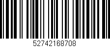 Código de barras (EAN, GTIN, SKU, ISBN): '52742168708'