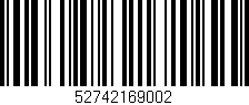 Código de barras (EAN, GTIN, SKU, ISBN): '52742169002'