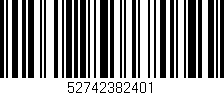 Código de barras (EAN, GTIN, SKU, ISBN): '52742382401'
