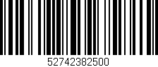 Código de barras (EAN, GTIN, SKU, ISBN): '52742382500'