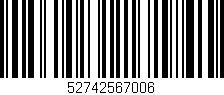 Código de barras (EAN, GTIN, SKU, ISBN): '52742567006'