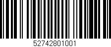 Código de barras (EAN, GTIN, SKU, ISBN): '52742801001'