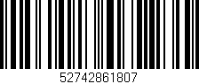 Código de barras (EAN, GTIN, SKU, ISBN): '52742861807'